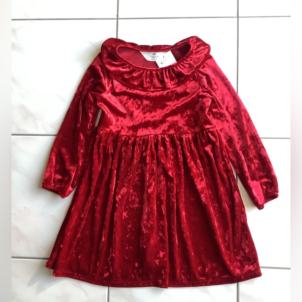 New With Tags Girl’s Red Velvet Dress